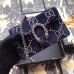 Gucci Blue Dionysus Super Mini Velvet Bag