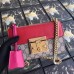 Gucci Red Padlock Small GG Supreme Shoulder Bag