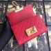 Gucci Red Padlock Small Guccissima Shoulder Bag