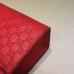 Gucci Red Medium Padlock Signature Top Handle Bag