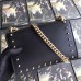 Gucci Black Padlock Small Studded Shoulder Bag