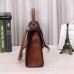 Gucci Black Medium Padlock GG Supreme Top Handle Bag