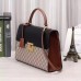 Gucci Black Medium Padlock GG Supreme Top Handle Bag