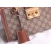 Gucci Brown Padlock Small GG Shoulder Bag