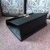 Gucci Black Sylvie Medium Top Handle Bag