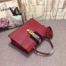 Gucci Red Sylvie Medium Top Handle Bag