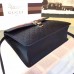 Gucci Black Sylvie Medium Signature Leather Bag