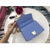 Gucci Blue Leather Sylvie Mini Chain Bag