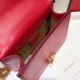 Gucci Red Leather Sylvie Mini Chain Bag