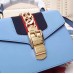 Gucci Blue Leather Sylvie Mini Bag