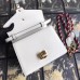 Gucci White Leather Sylvie Mini Bag