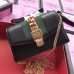 Gucci Black Sylvie Leather Mini Chain Bag