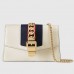 Gucci White Sylvie Leather Mini Chain Bag