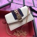 Gucci White Sylvie Leather Mini Chain Bag