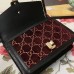 Gucci Brown Sylvie GG Velvet Small Shoulder Bag