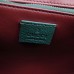 Gucci Zumi Green Grainy Leather Medium Top Handle Bag