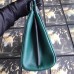 Gucci Zumi Small Top Handle Bag In Green Grainy Leather