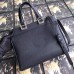 Gucci Zumi Small Top Handle Bag In Black Grainy Leather