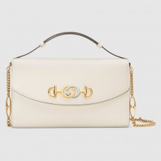 Gucci Zumi Small Bag In White Smooth Leather