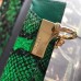 Gucci Ophidia Green Straw Small Shoulder Bag
