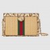 Gucci Ophidia Natural Straw Small Shoulder Bag