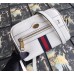 Gucci Ophidia Mini Bag In White Leather