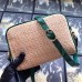 Gucci Online Exclusive Ophidia Mini Bag With Green Snakeskin