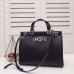 Gucci Zumi Medium Top Handle Bag In Black Calfskin