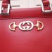 Gucci Zumi Medium Top Handle Bag In Red Calfskin