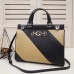 Gucci Zumi Medium Top Handle Bag In Stripe Calfskin