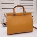 Gucci Zumi Medium Top Handle Bag In Burnt Orange Grainy Leather