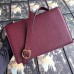 Gucci Zumi Small Shoulder Bag In Bordeaux Grainy Leather