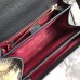 Gucci Zumi Small Shoulder Bag In Black Grainy Leather