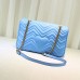 Gucci Blue GG Marmont Medium Matelasse Shoulder Bag