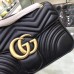 Gucci Black GG Marmont Medium Matelasse Shoulder Bag