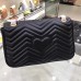 Gucci Black GG Marmont Medium Matelasse Shoulder Bag