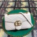 Gucci White GG Marmont Medium Matelasse Shoulder Bag