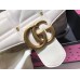 Gucci White GG Marmont Medium Studs Shoulder Bag