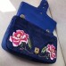 Gucci GG Marmont Embroidered Velvet Shoulde Bag