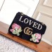 Gucci Black GG Marmont Medium Velvet Should Bag