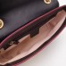 Gucci GG Marmont Small Shoulder Bag In Bicolor Diagonal Leather