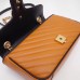 Gucci GG Marmont Small Shoulder Bag In Cognac Diagonal Leather