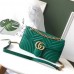 Gucci Green GG Marmont Small Matelasse Shoulder Bag