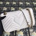 Gucci White GG Marmont Small Matelasse Shoulder Bag