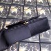 Gucci Black GG Marmont Small Velvet Shoulder Bag