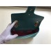 Gucci Green GG Marmont Small Velvet Shoulder Bag