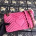 Gucci Pink GG Marmont Small Velvet Shoulder Bag