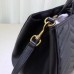 Gucci Black GG Marmont Medium Matelasse Top Handle Bag