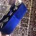 Gucci Blue GG Marmont Embroidered Velvet Mini Bag