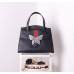 Gucci Black GucciTotem Medium Top Handle Bag